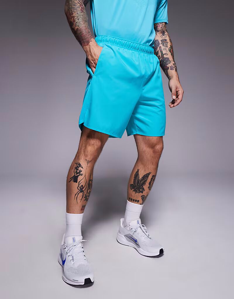 

Шорты Nike Running Challenger Dri-FIT 7 дюймов бирюзового цвета
