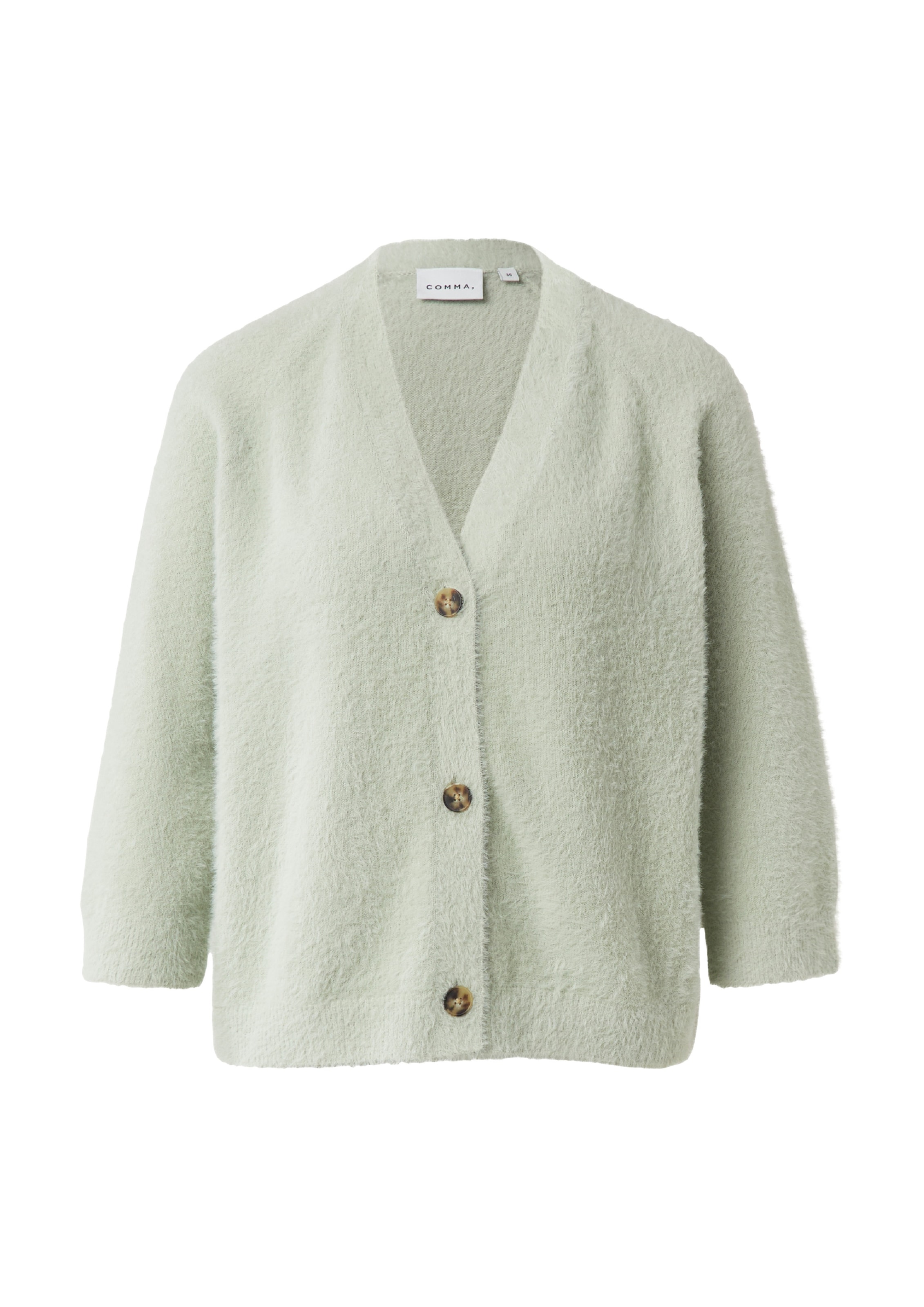 

COMMA Кардиган из трикотажа в пастельно-зеленом цвете
