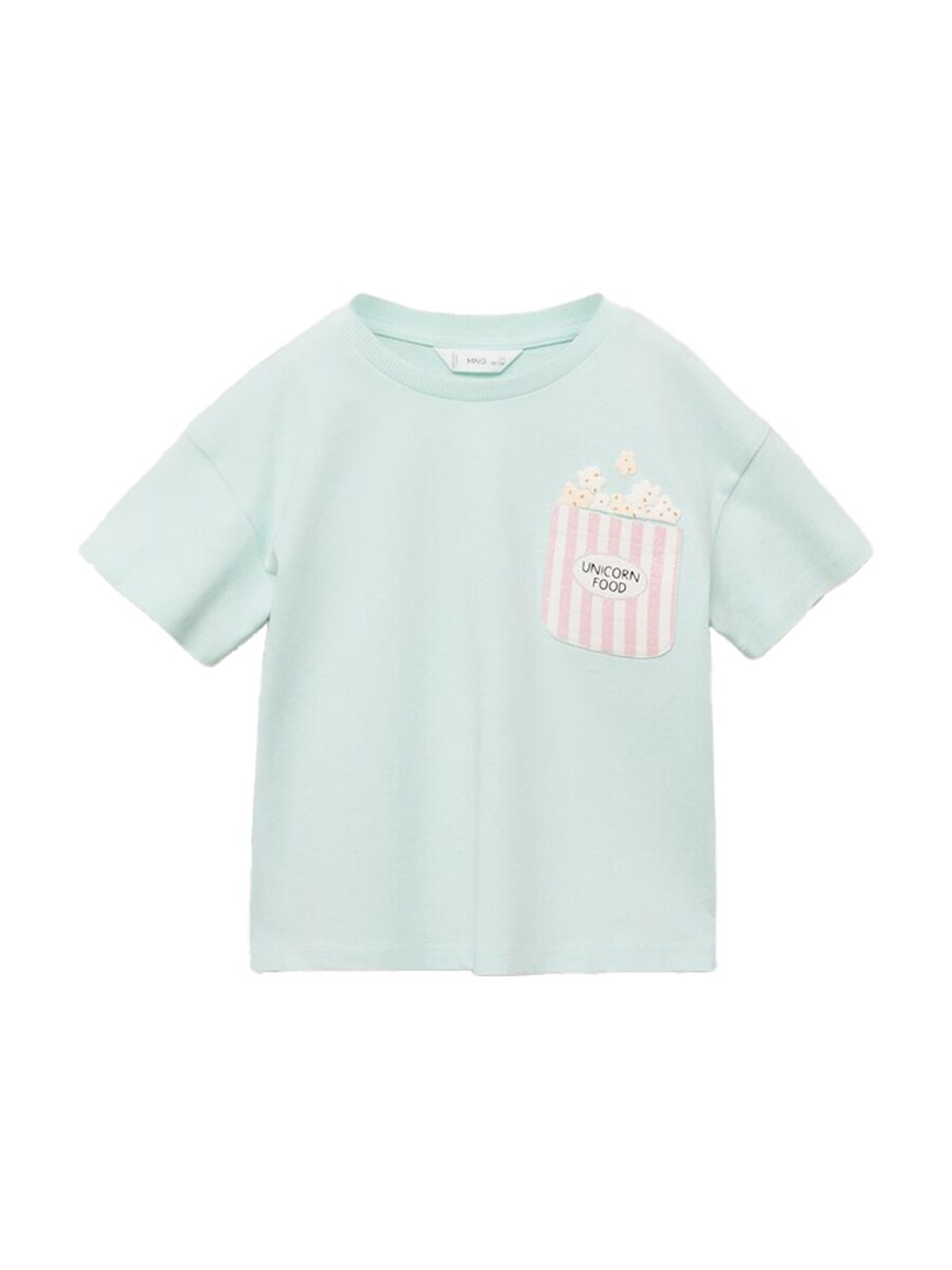 

Рубашка MANGO KIDS POPCORN, светло-синий