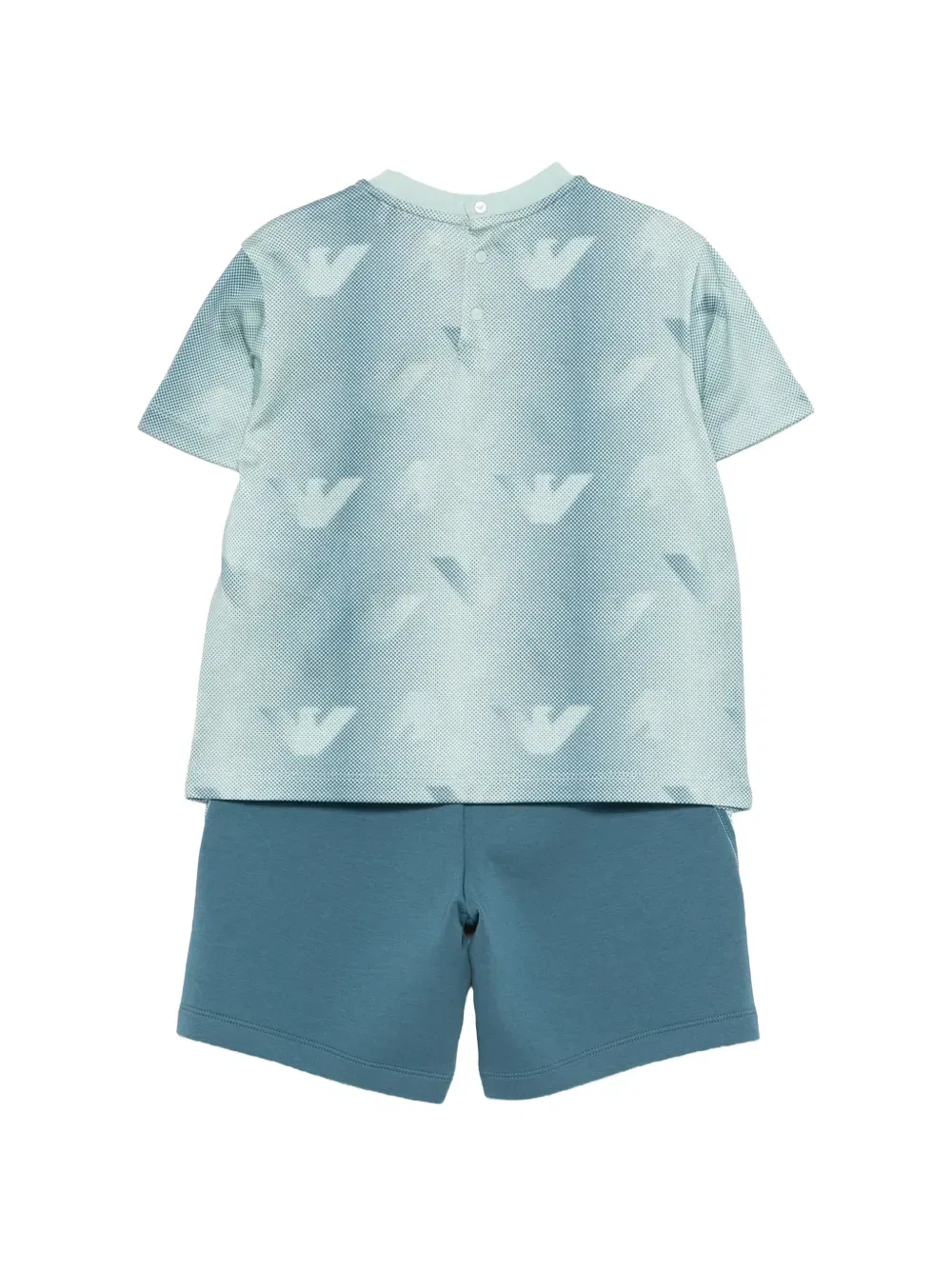 Комплект шорт с логотипом Emporio Armani Kids, синий — фото 2