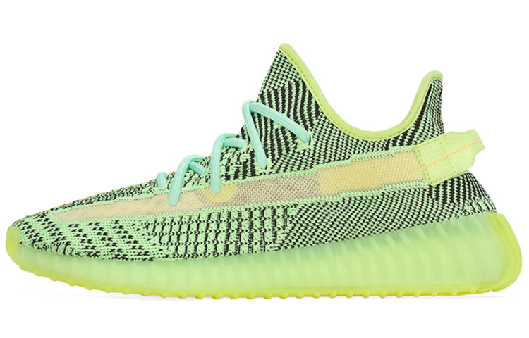 Кроссовки Adidas Yeezy Boost 350 V2 Yeezreel Non-Reflective Welcome Offer, черный/зеленый
