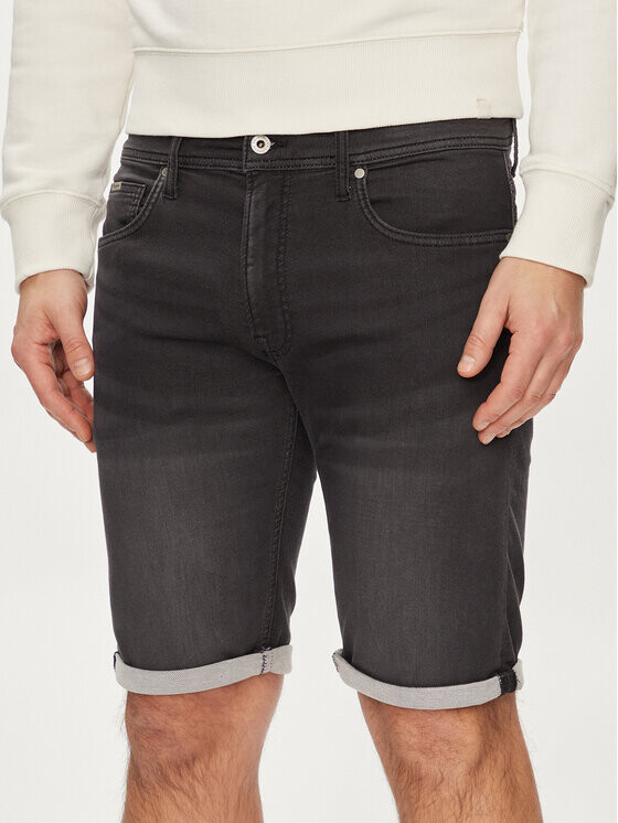 

Джинсовые шорты узкого кроя Pepe Jeans, серый