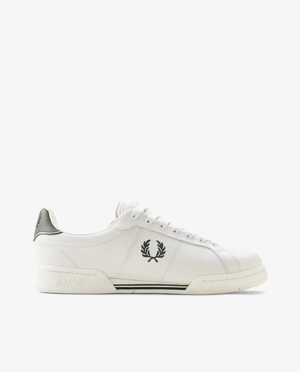 

Гладкие мужские кожаные кроссовки на шнурках Fred Perry, белый