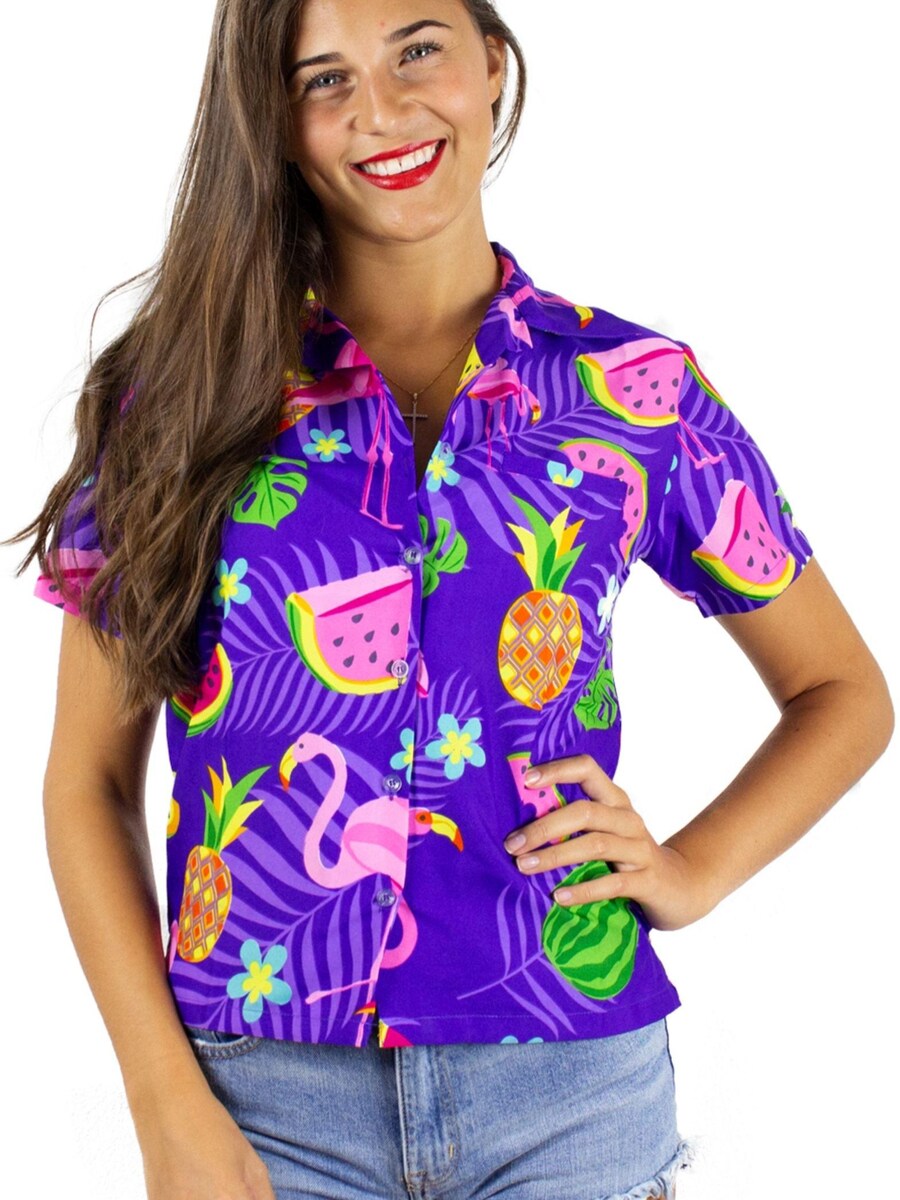 

Блуза King Kameha Flamingo Melone, фиолетовый