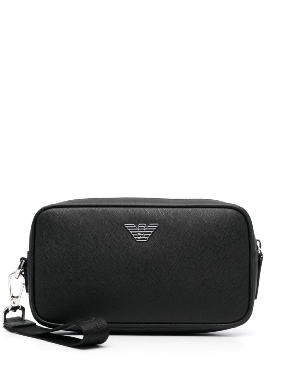 

Emporio Armani несессер на молнии с декором Eagle, черный