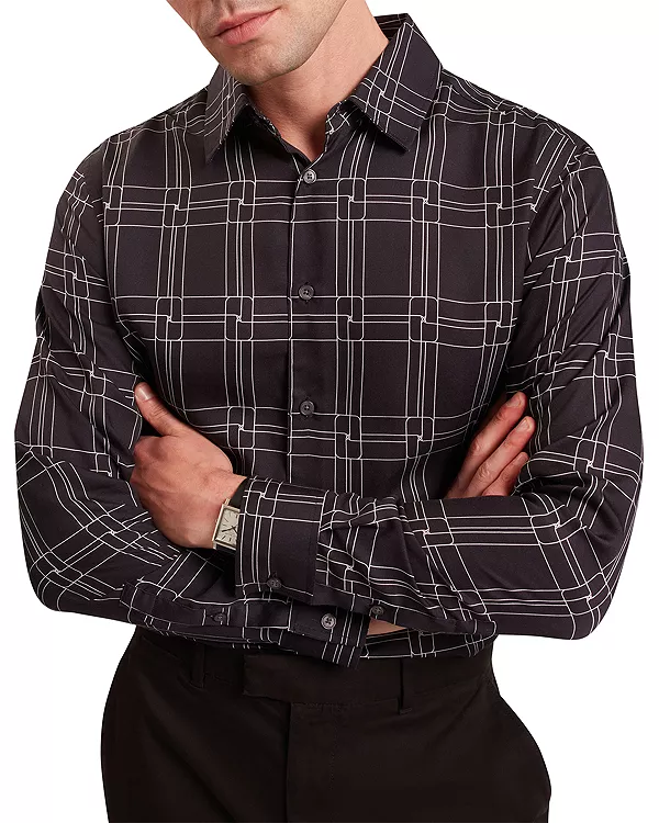 

Рубашка с длинными рукавами и принтом Lirra на пуговицах Ted Baker, черный