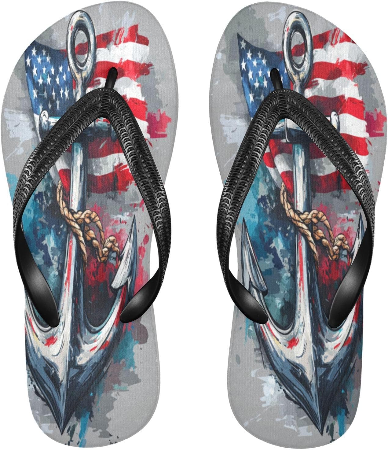 

Шлепанцы серого цвета с флагом, пляжные, для душа, резиновые, нескользящие, летние, для ходьбы, для женщин и мужчин Sinestour