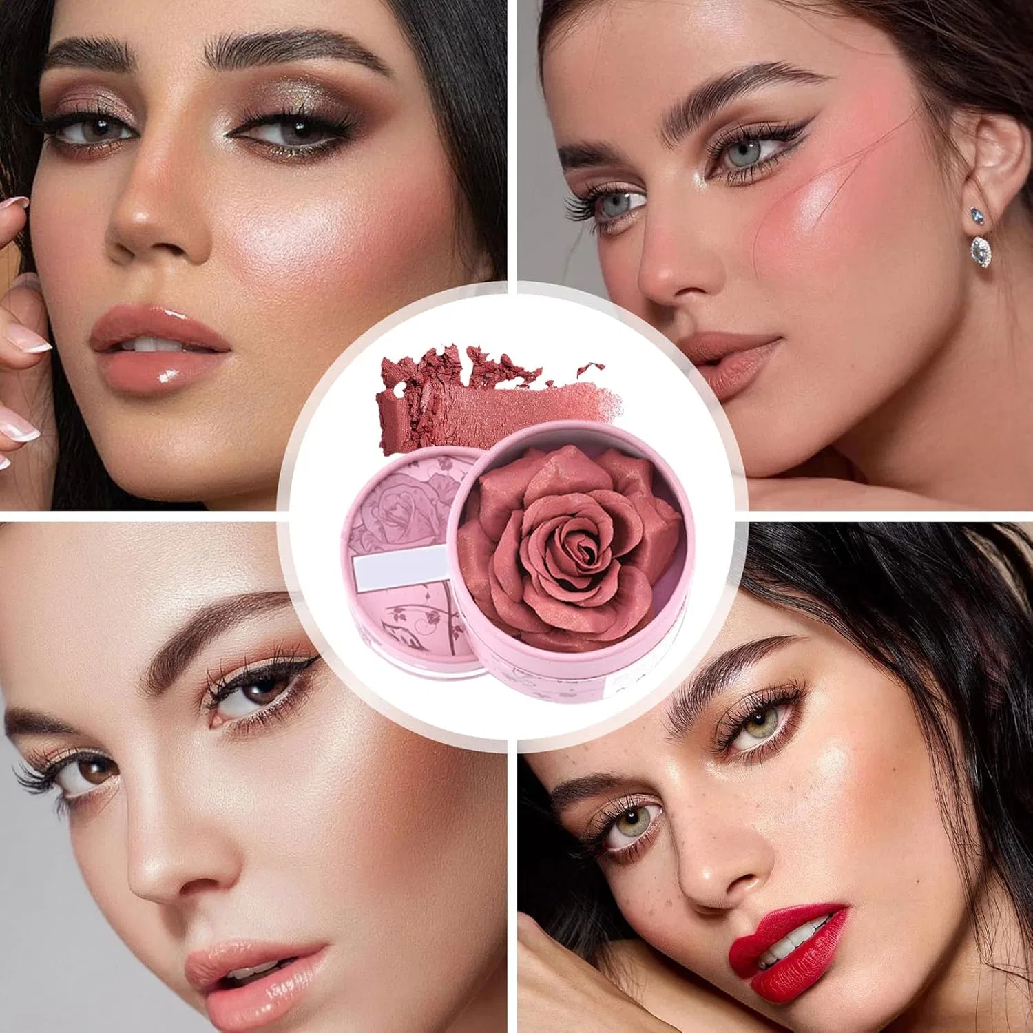 Румяна 3D Petal Rose Blush No Brand 1# — фото 4