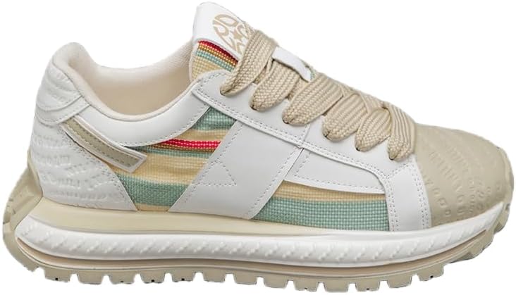 

Мужские дышащие спортивные кроссовки на шнуровке HoaloX - удобные и легкие кроссовки для улицы и повседневной носки, бежевый