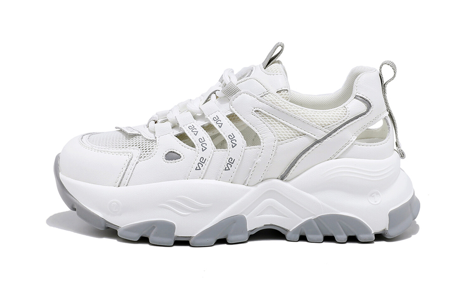 

Кроссовки BAIJIHONG Lifestyle Shoes Women's Low-top Gray, белый/серый