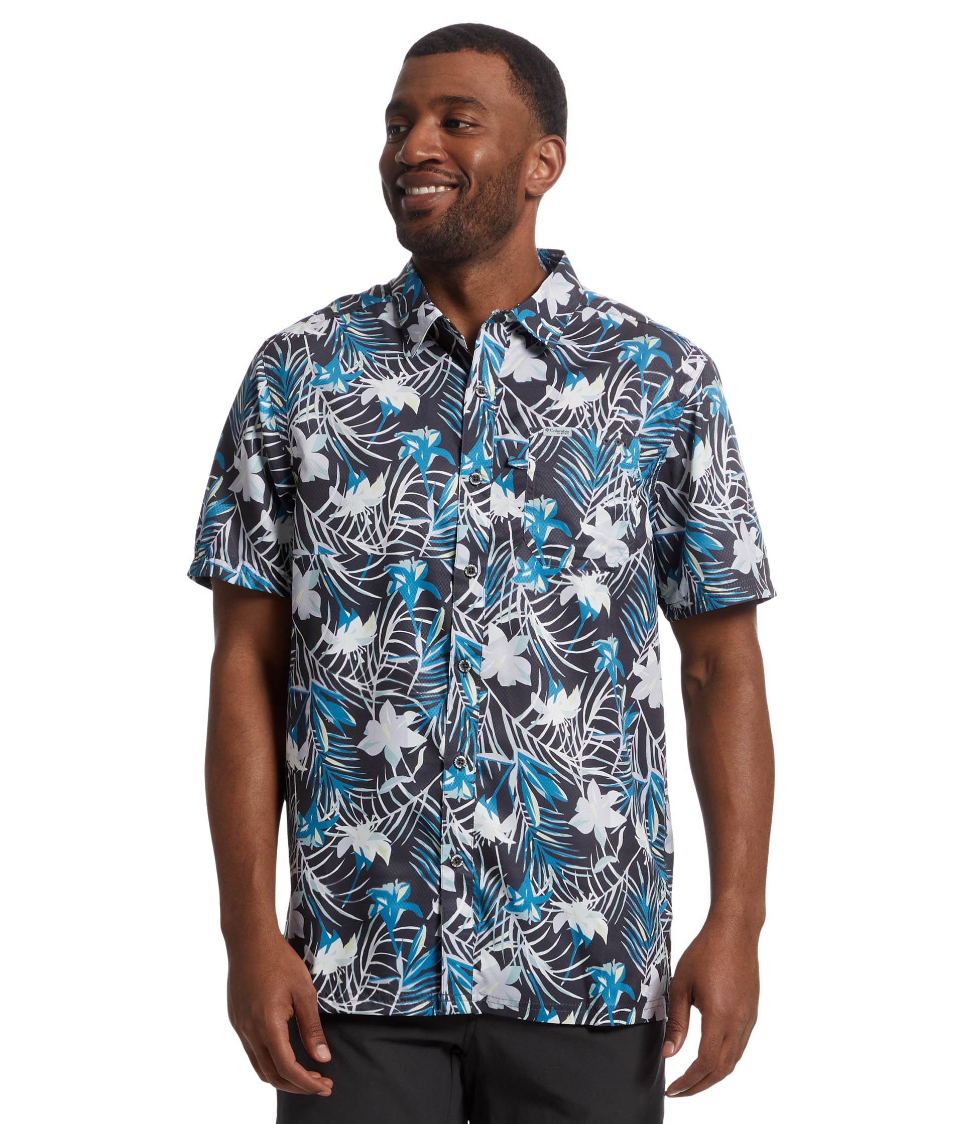 

Рубашка Columbia Super Slack Tide Camp Shirt, Shark TropicfieldSee Less