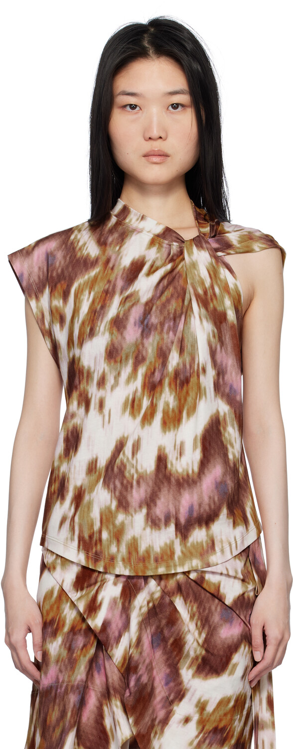 

Футболка Off-White & Tan Nayda Isabel Marant Etoile