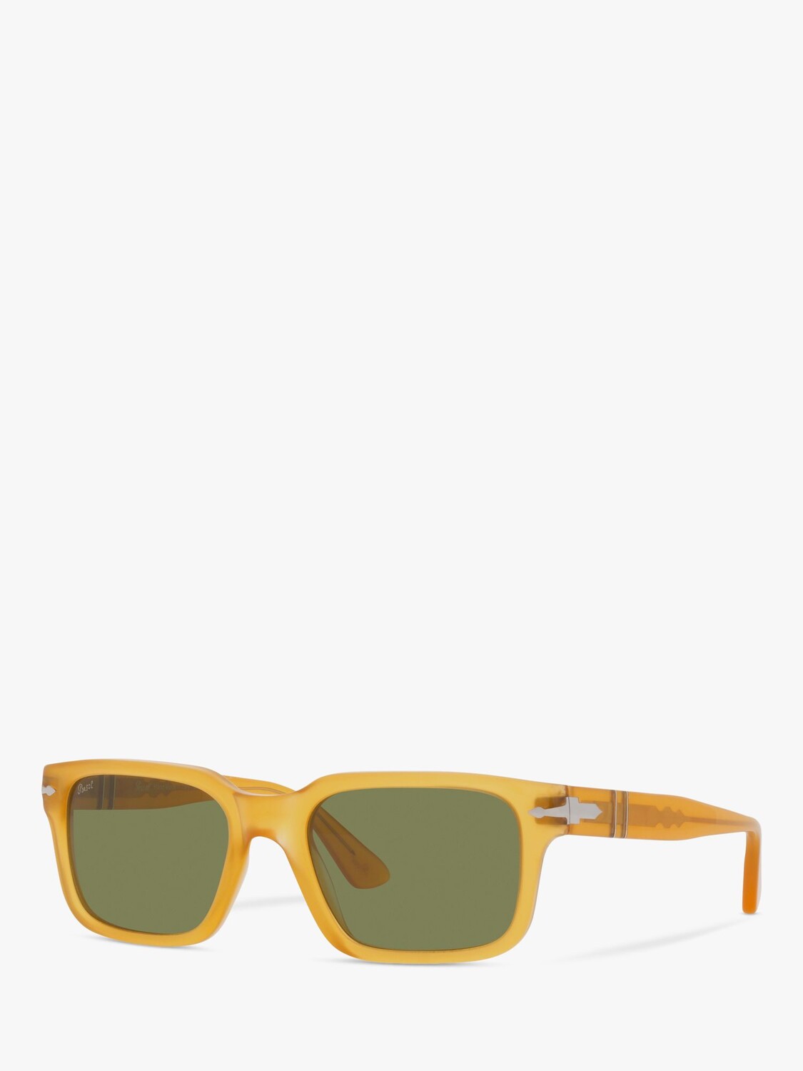 

Persol PO3272S Мужские прямоугольные солнцезащитные очки, медовые/зеленые
