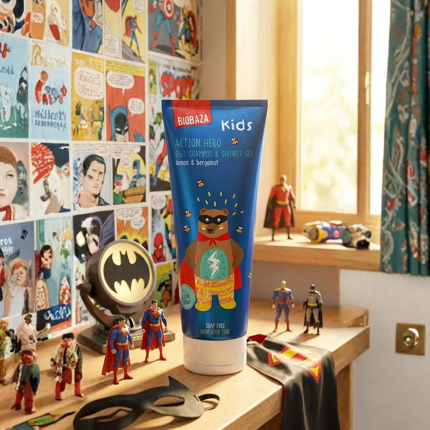 Детский гель для душа и шампунь Biobaza Kids 2-в-1 «Action Hero» 250 мл Biobaza — фото 4