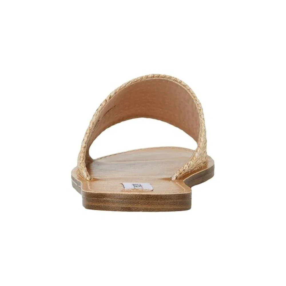 Мужские сандалии Steve Madden Grace с открытым носком и отделкой из рафии, модель RHS7670, бежевый — фото 4