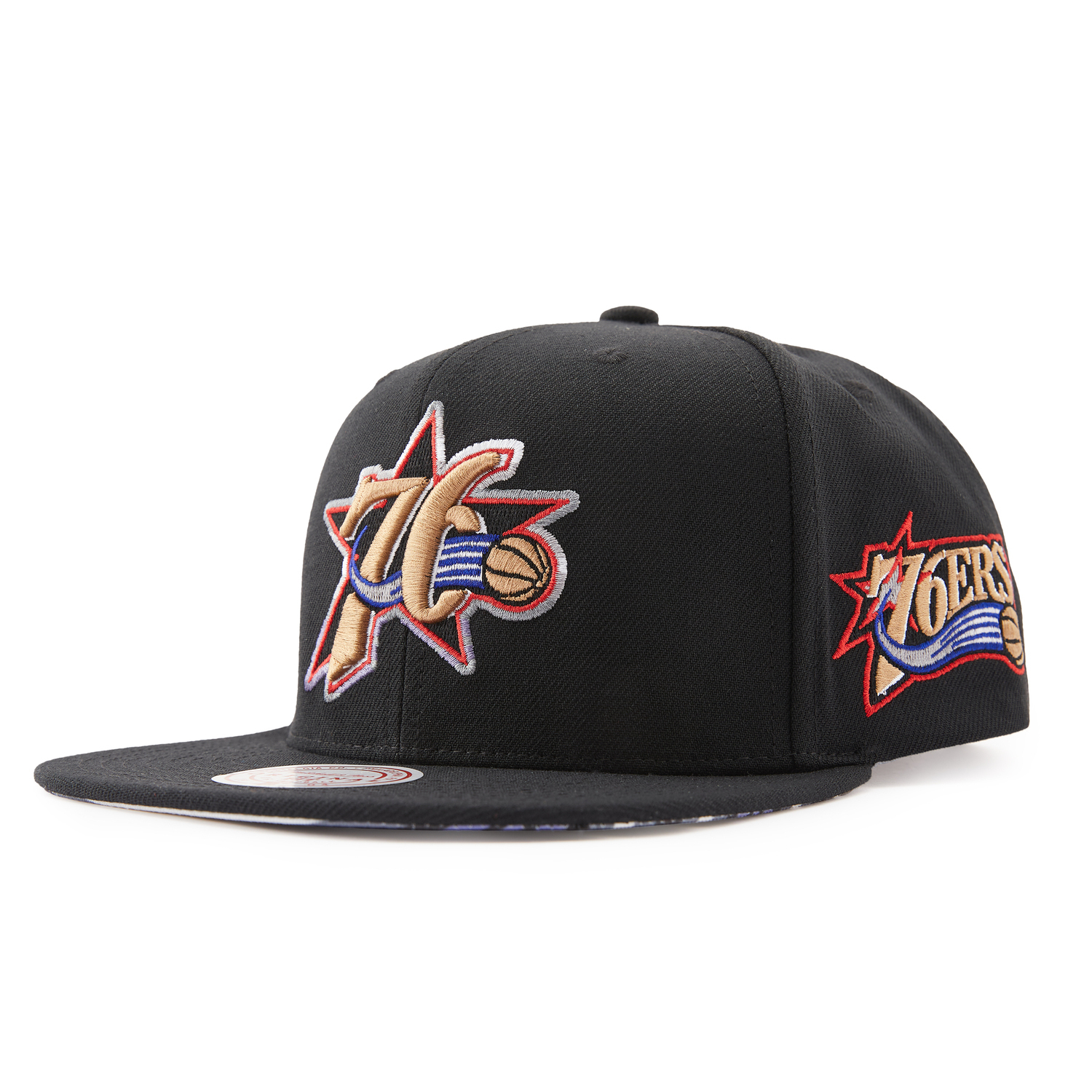 

Mitchell Ness Бейсболка с плоским козырьком, Black
