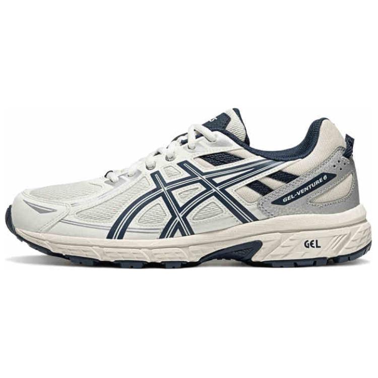 

ASICS Кроссовки для бега по пересеченной местности Gel Venture 6 с низким верхом, противоскользящие и дышащие, мужские, цвет белый-синий