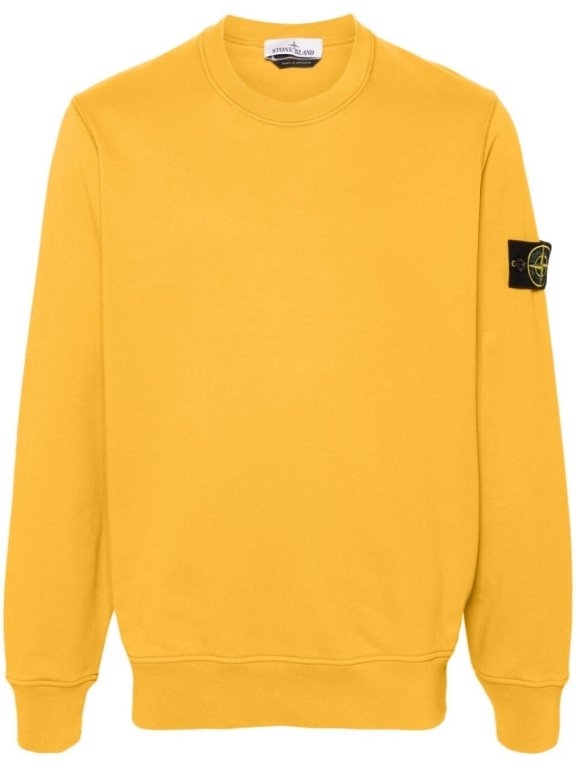 

Stone Island джемпер из хлопка с изображением компаса, желтый
