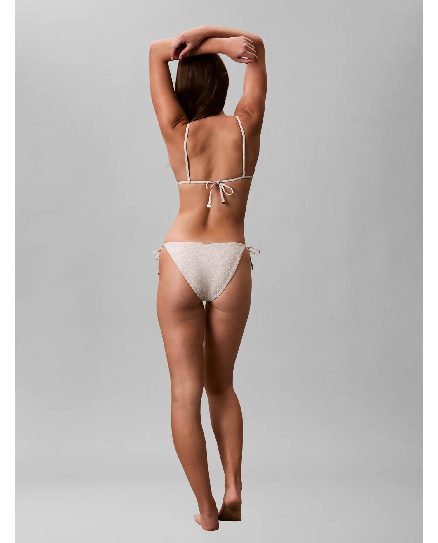 Нижняя часть бикини с завязкой Calvin Klein, серый — фото 3