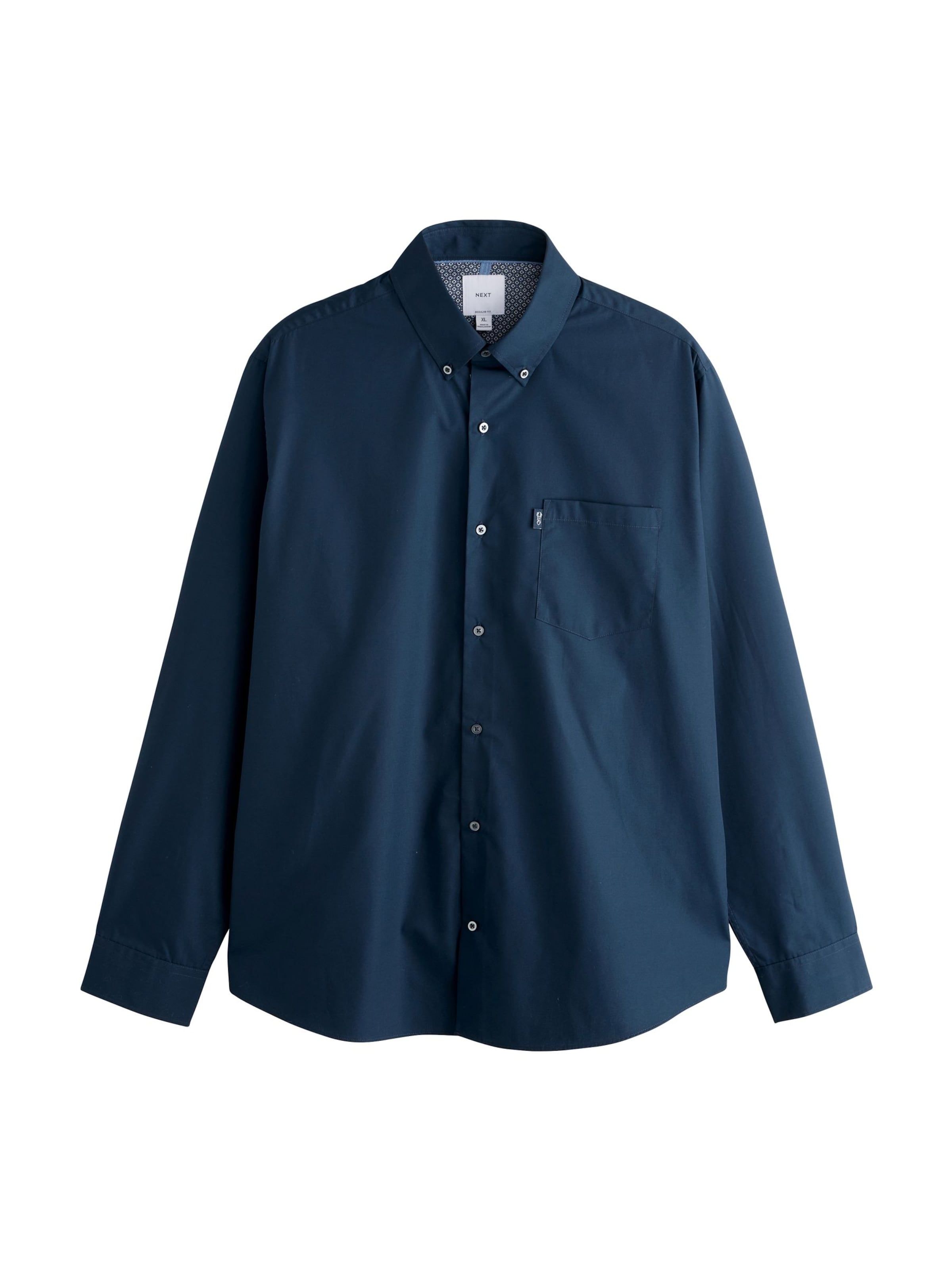 Next Рубашка на пуговицах Regular fit в цветах Navy, Opal, Royal Blue — фото 2