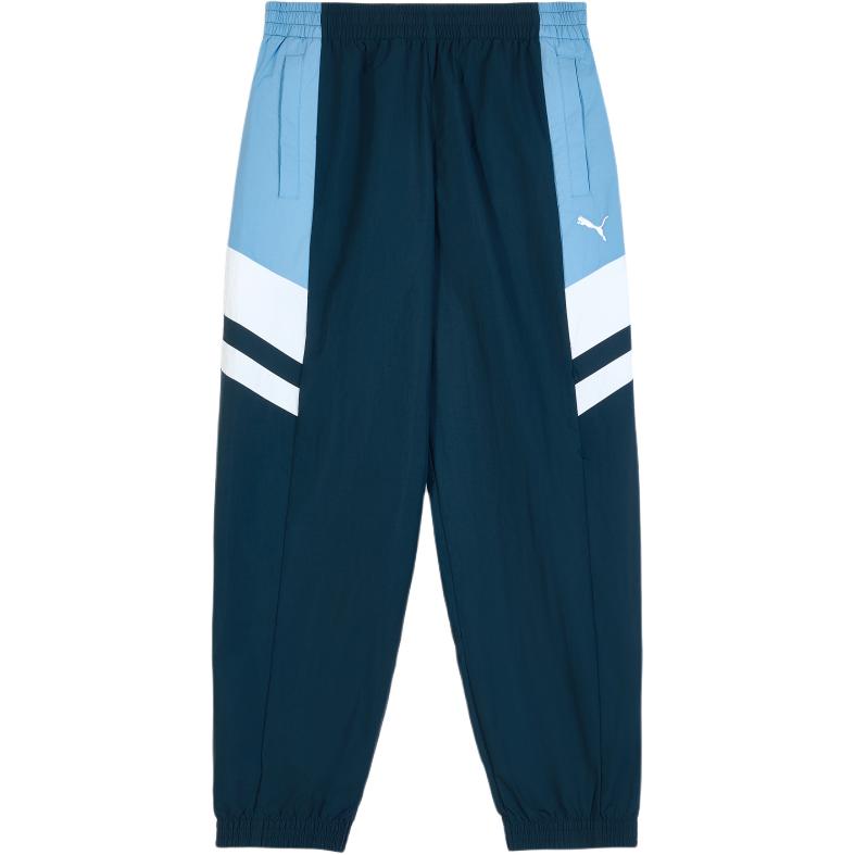 

Ретро расцветка SS25 расслабленные повседневные брюки unisex PUMA, синий