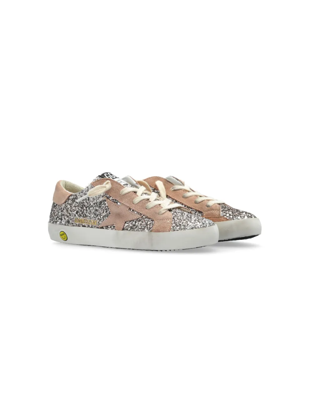 

Кеды Super-Star с блестками Golden Goose Kids, серебяный