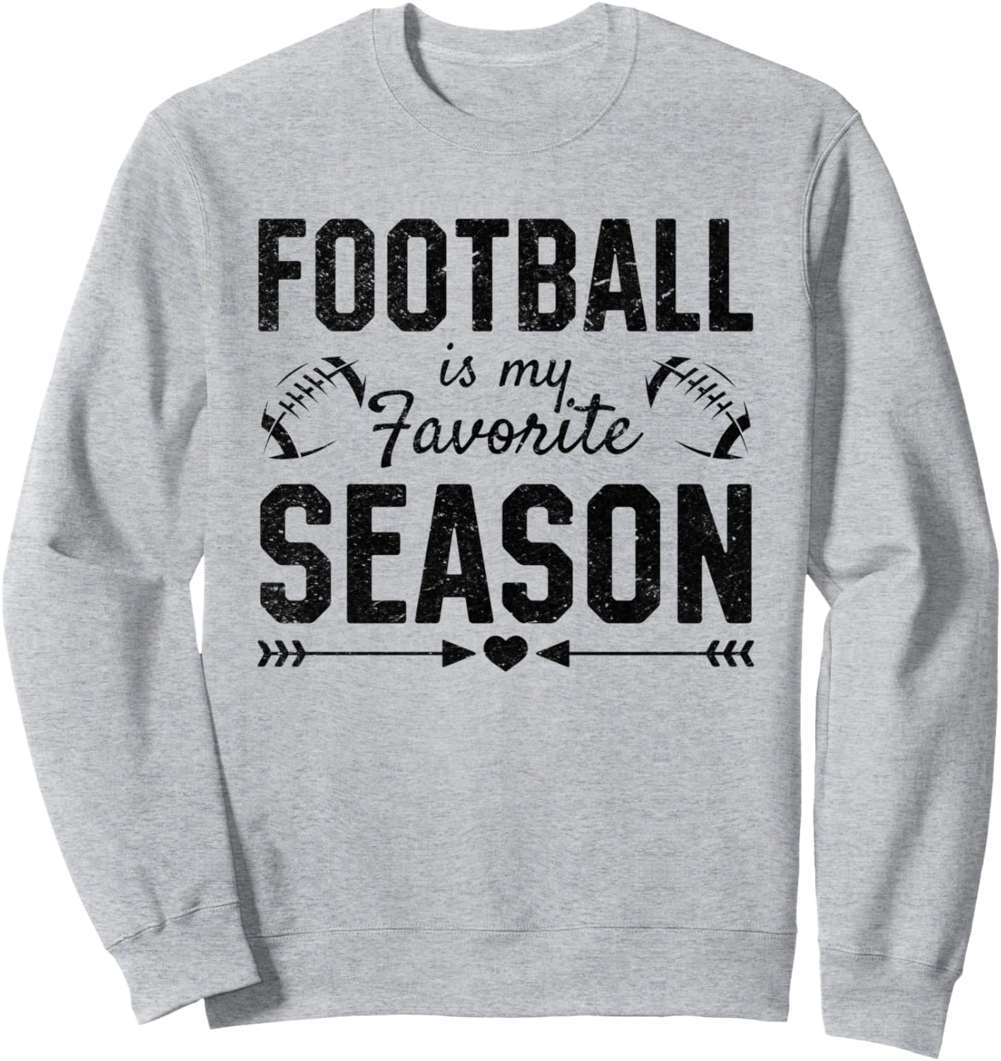 

Футболка с надписью «Американский футболист - мой любимый сезон» Funny Football Quotes, серый