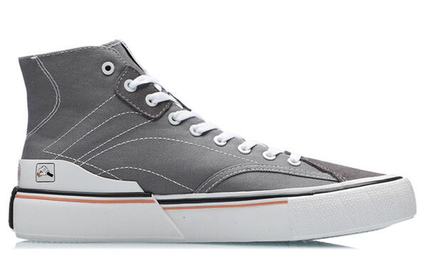 Кроссовки x Микки Маус парусиновые высокие туфли Li-Ning, серый — фото 3