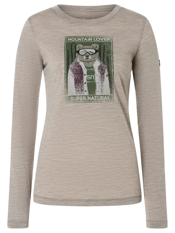 

Super.natural Рубашка Merino Longsleeve W TUNDRA175 TURTLENECK in grau