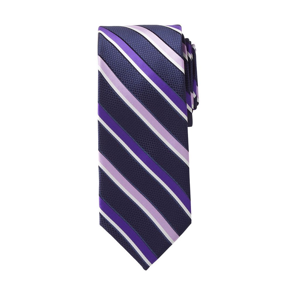 

Классический мужской галстук в полоску Kingsize Big & Tall Ks Signature Collection KingSize, цвет Dark Purple Stripe