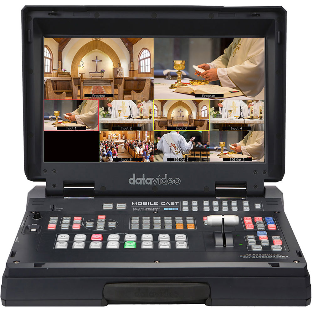

Datavideo HS-1300 6-канальная портативная HD-студия потокового видео