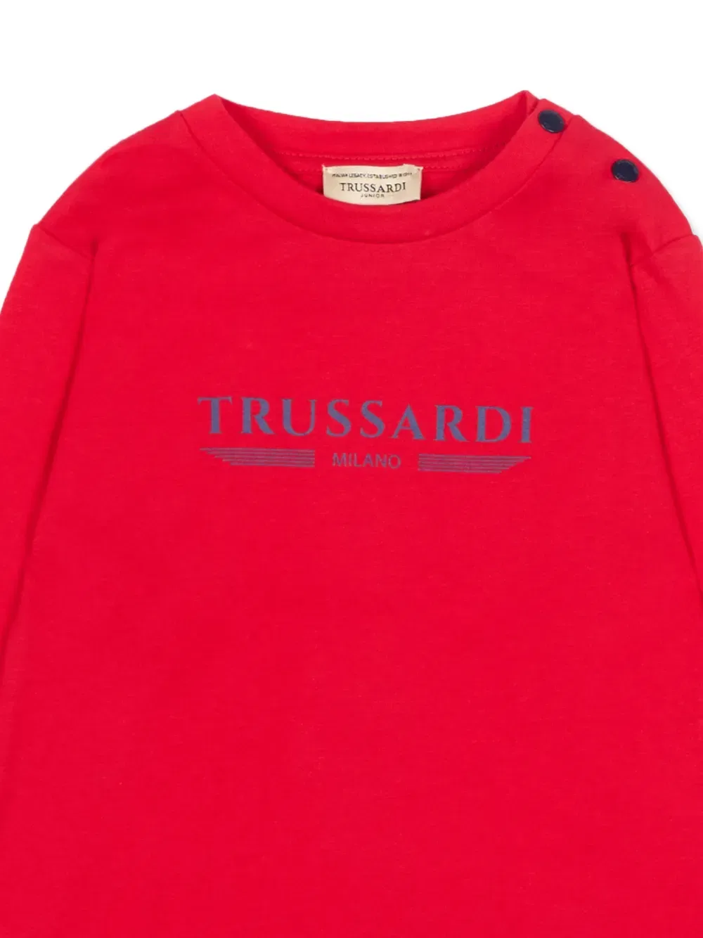 Футболка с длинными рукавами и логотипом Trussardi Junior, красный — фото 3