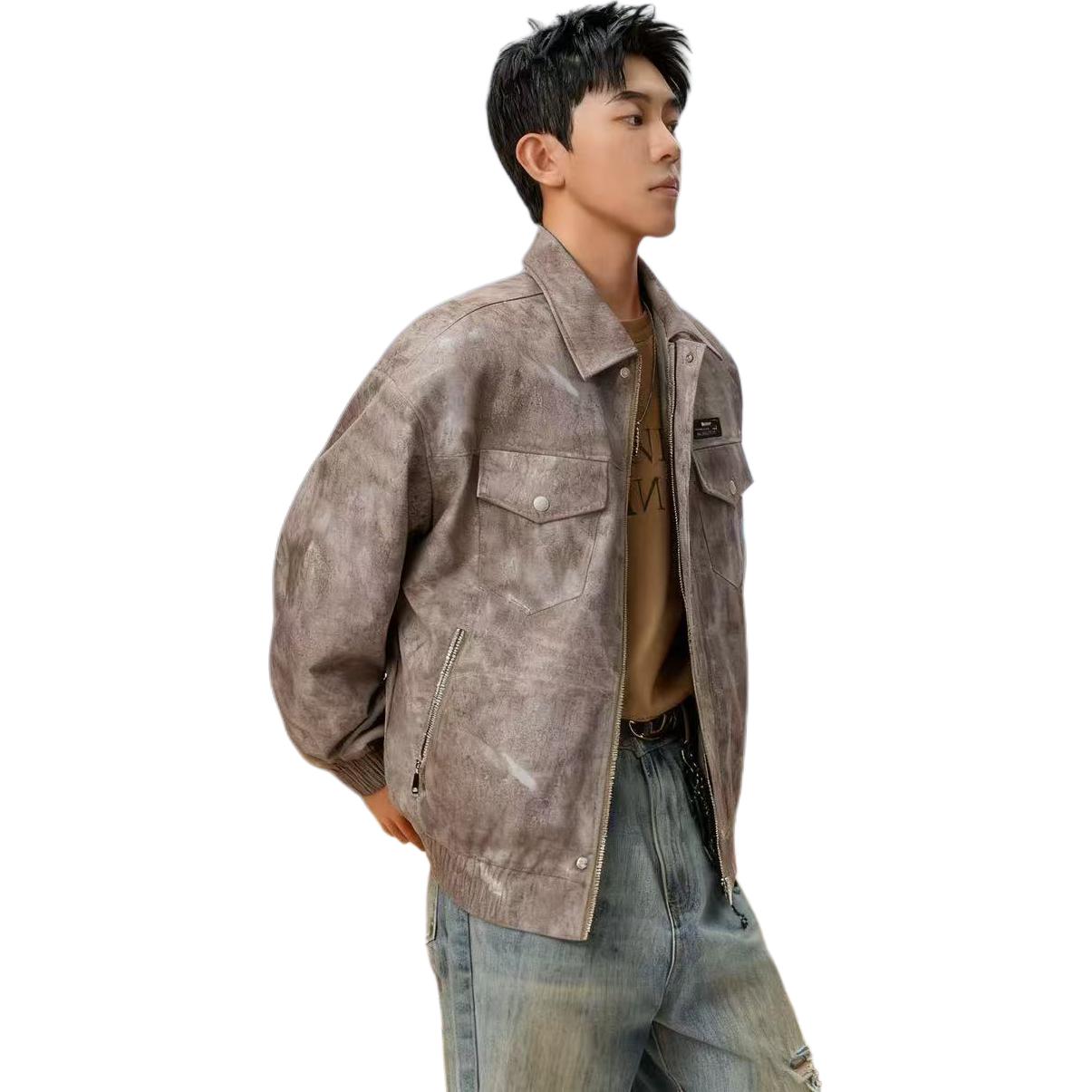 

Куртка Unisex Lapel Moderate ZIAREL, coffee[removable logo]