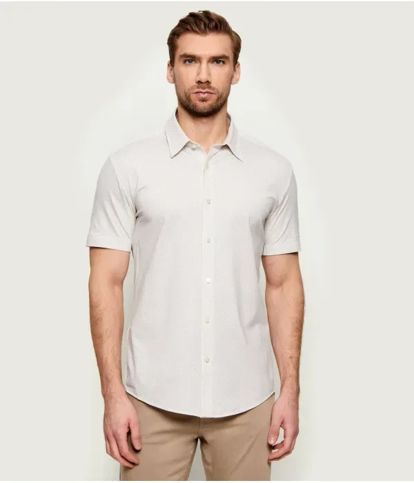 Рубашка P-ROAN-K-SH-F-262 slim fit Boss, бежевый