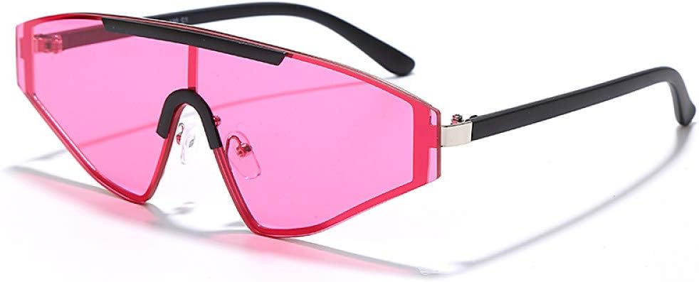 

Большие солнцезащитные очки без оправы для женщин, цельные солнцезащитные очки «кошачий глаз» для мужчин и женщин, очки-маска с защитой от УФ-излучения UV400 generic, 5