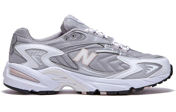 Кроссовки 725 низкие серебристо-розовые New Balance, серебряный — фото 2