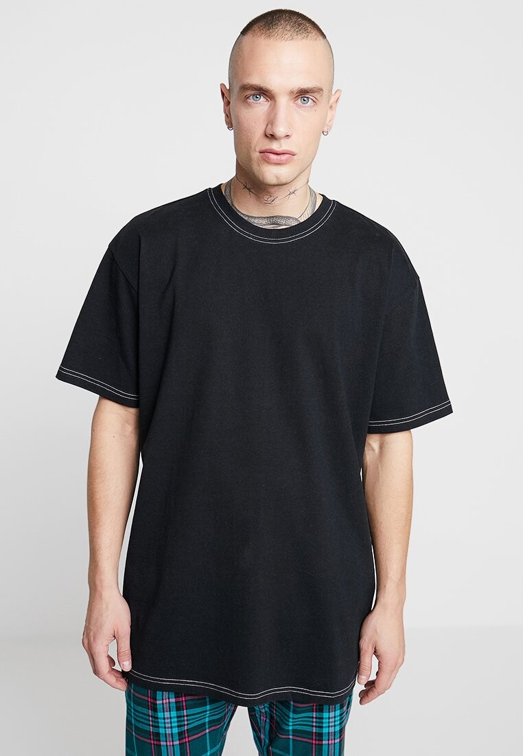 

Базовая футболка ФУТБОЛКА HEAVY OVERSIZED CONTRAST STITCH Urban Classics, черная, Черный, Базовая футболка ФУТБОЛКА HEAVY OVERSIZED CONTRAST STITCH Urban Classics, черная