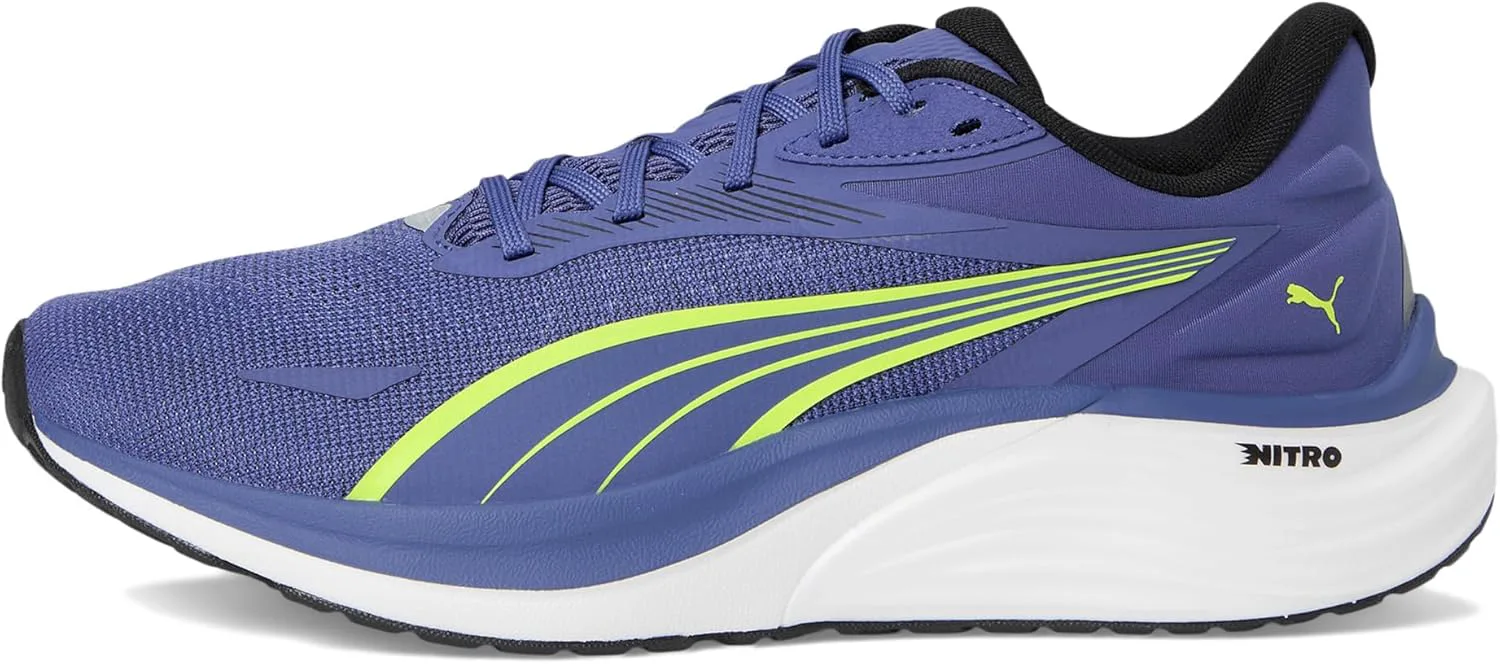 Мужские беговые кроссовки Puma Electrify Nitro 4, синий/желтый — фото 3