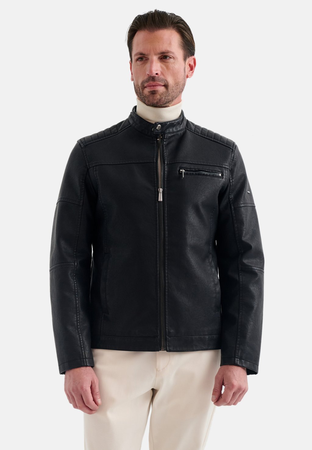 

Куртка из искусственной кожи Pierre Cardin, черный