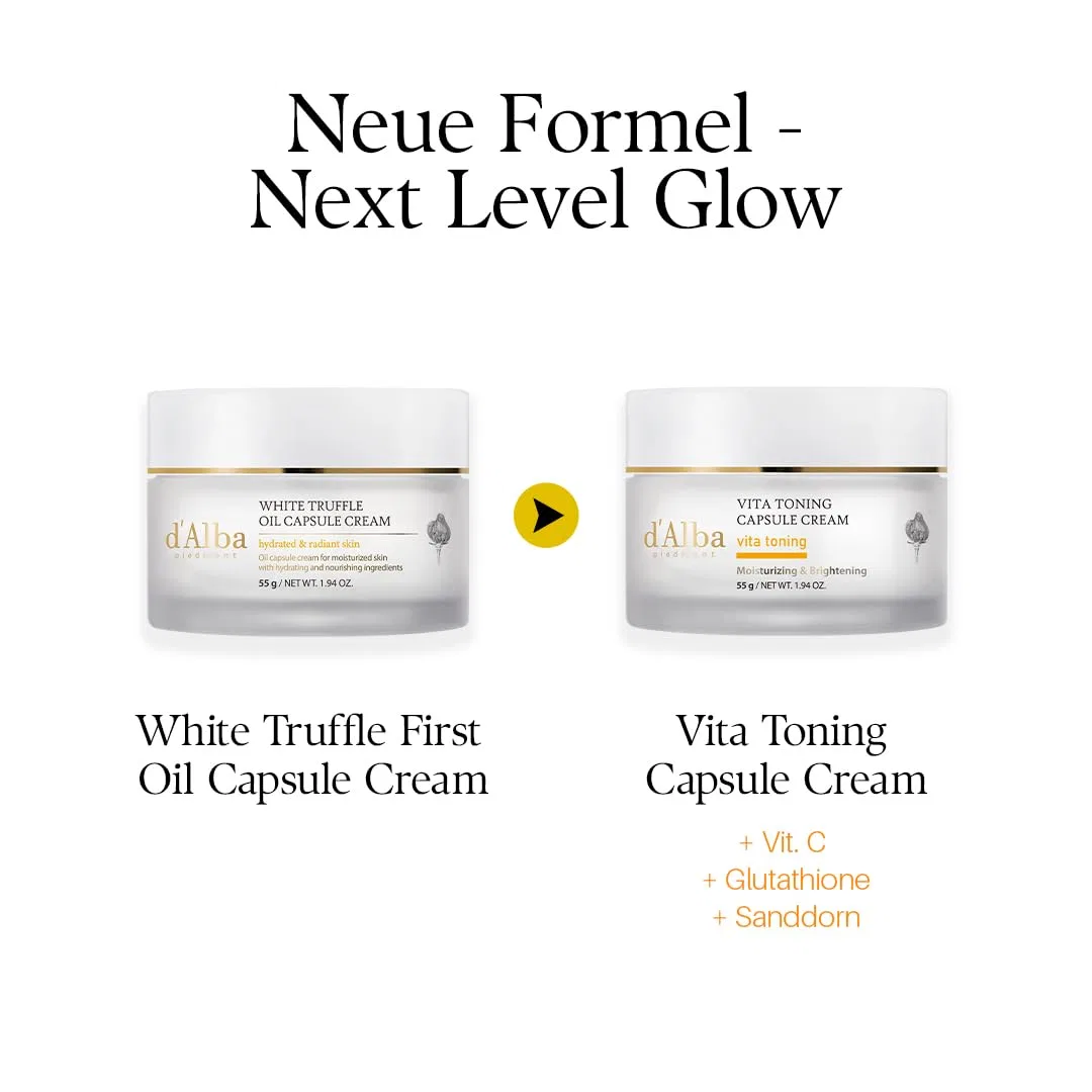 Крем для лица D'Alba Piedmont — Капсулы для лица «Vita Toning Capsule Cream» от, 55 мл — фото 2