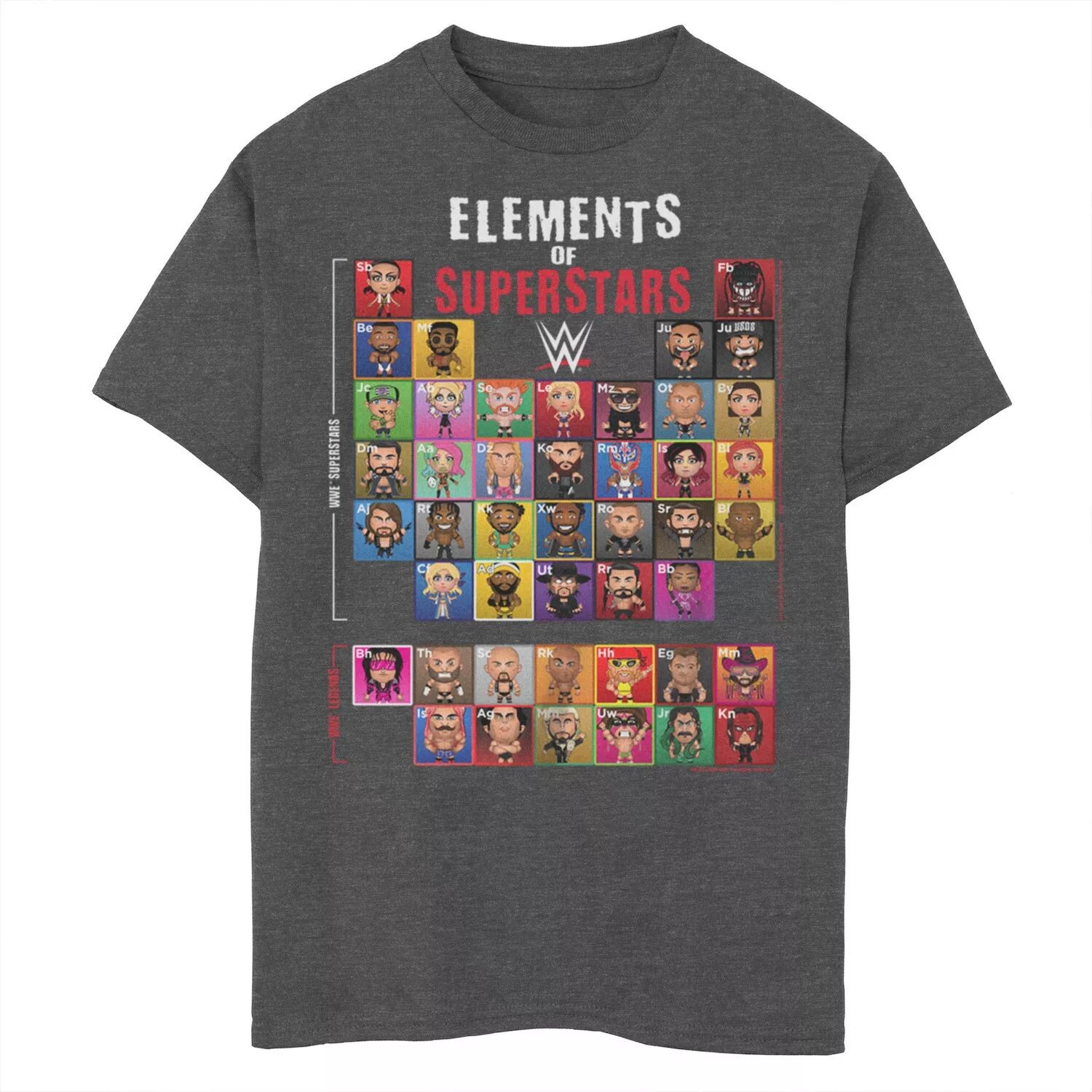 

Футболка WWE Elements Of Superstars для мальчиков 8–20 лет Licensed Character