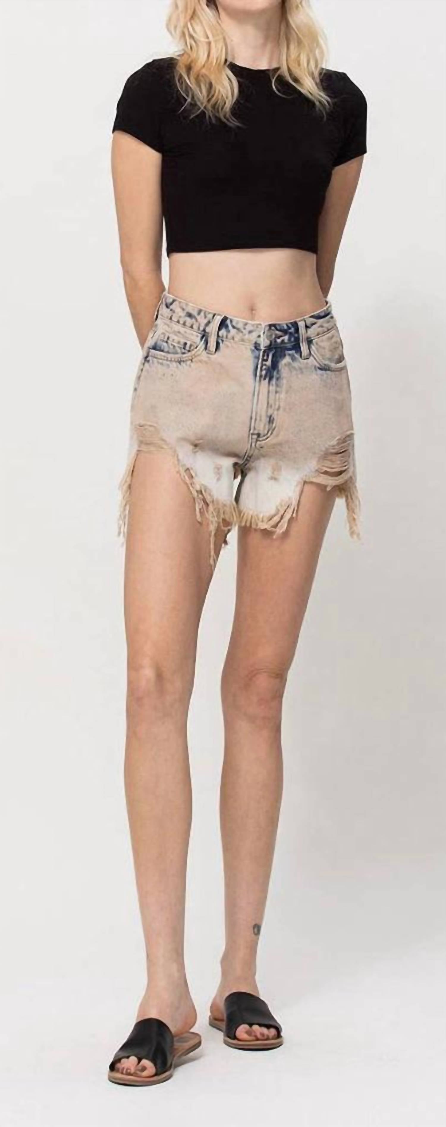 

Шорты Sienna Vintage с кислотной стиркой VERVET BY FLYING MONKEY, Acid Wash