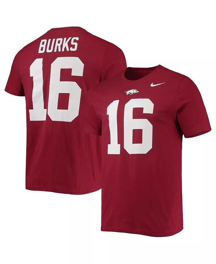 

Мужская футболка Treylon Burks Cardinal Arkansas Razorbacks с именем и номером проекта НФЛ 2022 Nike