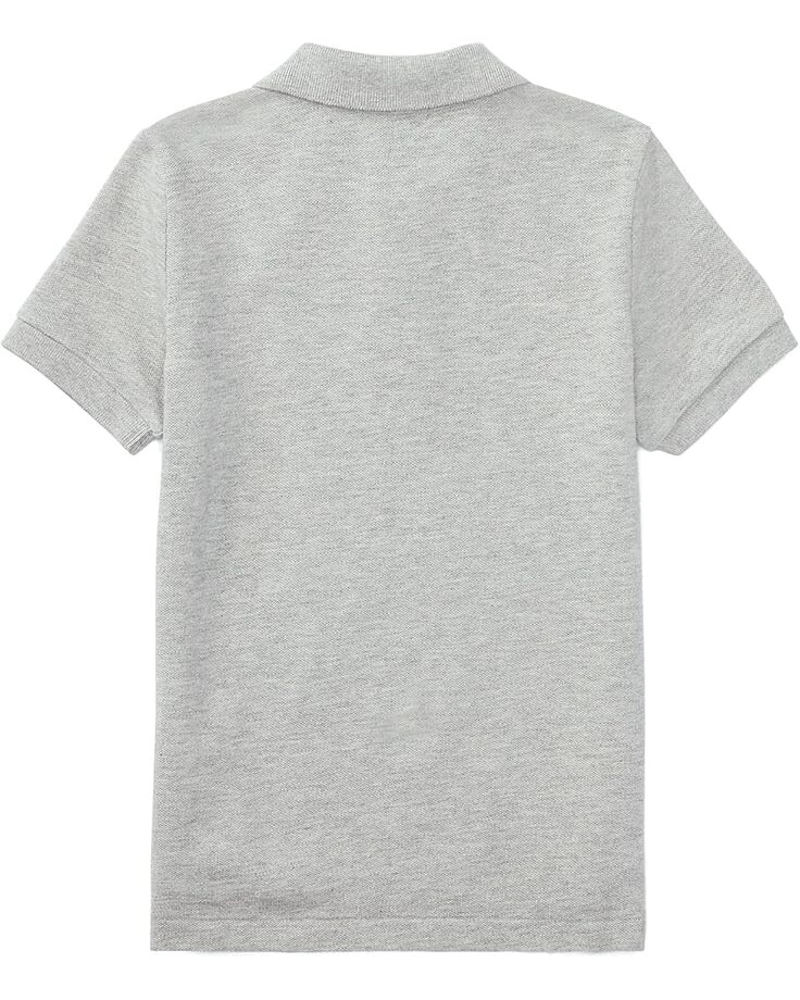 Поло Polo Ralph Lauren Kids Cotton Mesh Polo Shirt, цвет New Grey Heather — фото 2