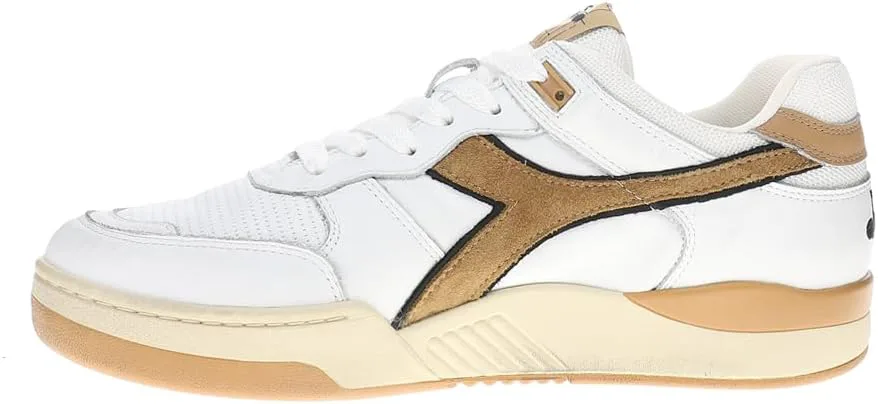 Мужские кроссовки Diadora B.560 на шнуровке, повседневные - белые, белый — фото 3