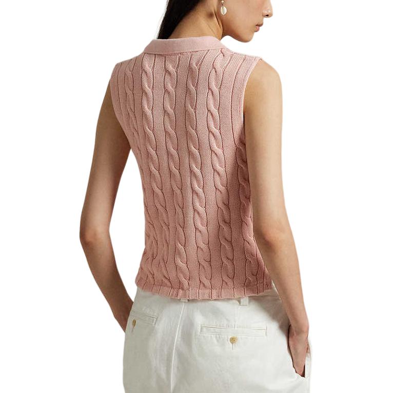 SS25 Polo Shirt Women's Pink Sand Polo Ralph Lauren, розовый — фото 4