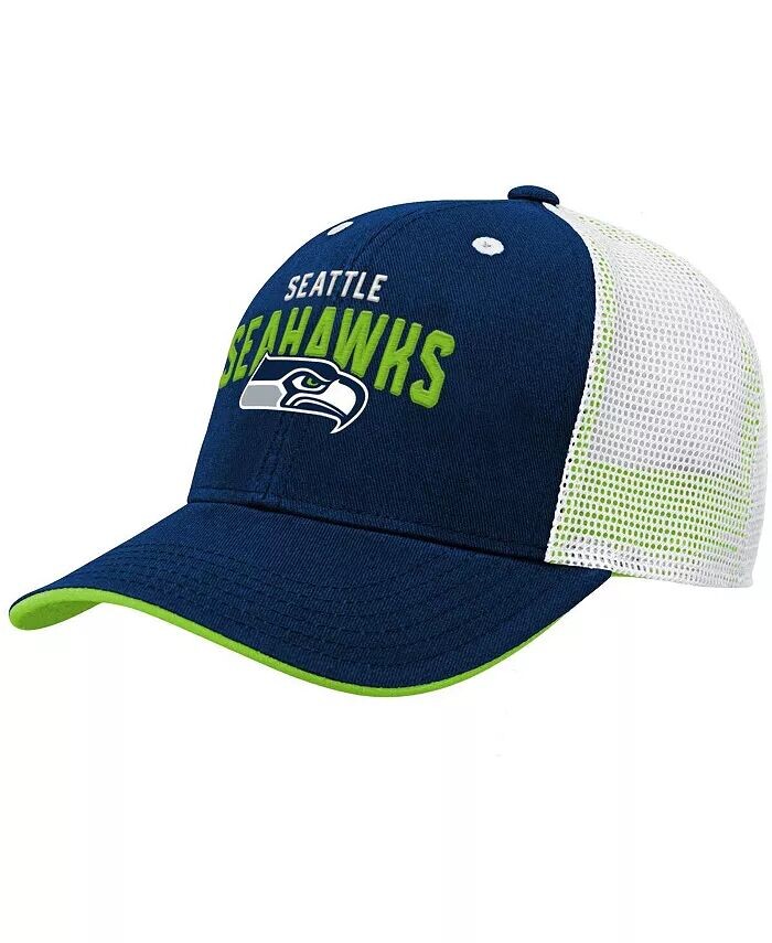 

Темно-синяя кепка Big Boys College Seattle Seahawks Core Lockup Snapback Outerstuff, синий