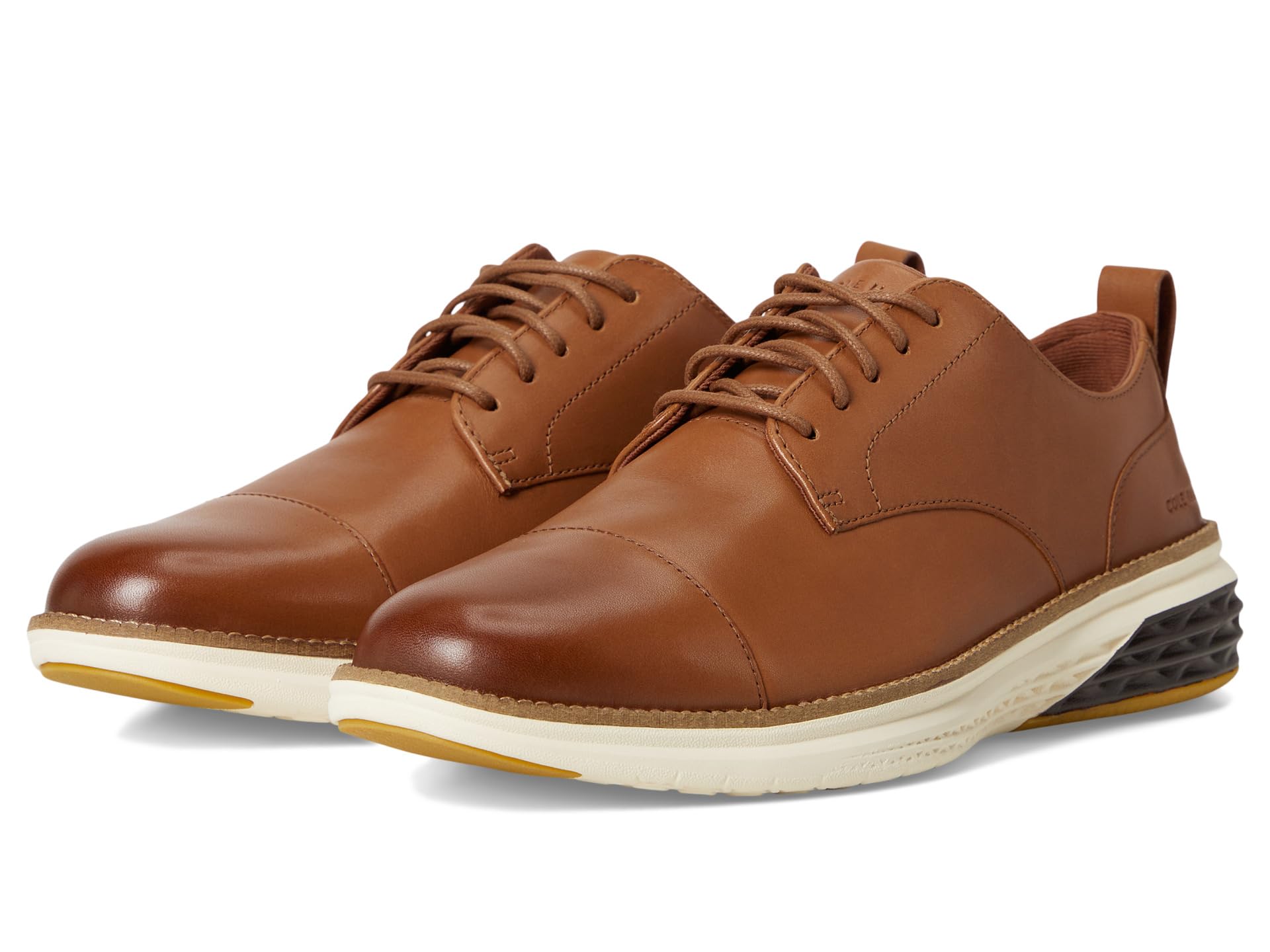 

Оксфорды Cole Haan Grand Hurrion Cap Toe Oxford, цвет British Tan/Ivory/Java