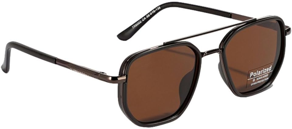 

Солнцезащитные очки MUTYNE для мужчин, в стиле ретро, ​​металлические квадратные, для женщин, с двойной перемычкой, для вождения, зеленые, черные, с защитой от УФ-излучения UV400, Brown