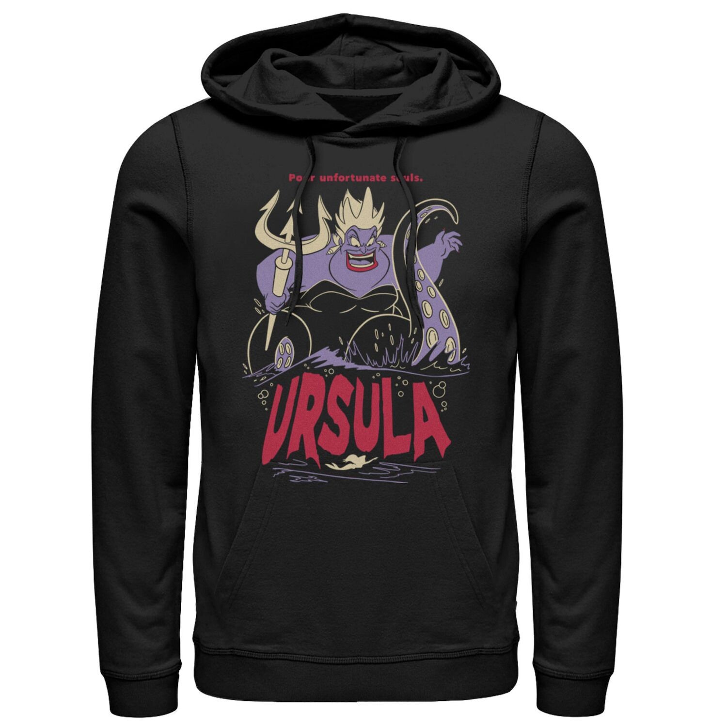 

Мужской пуловер с капюшоном Disney Little Mermaid Ursula Licensed Character